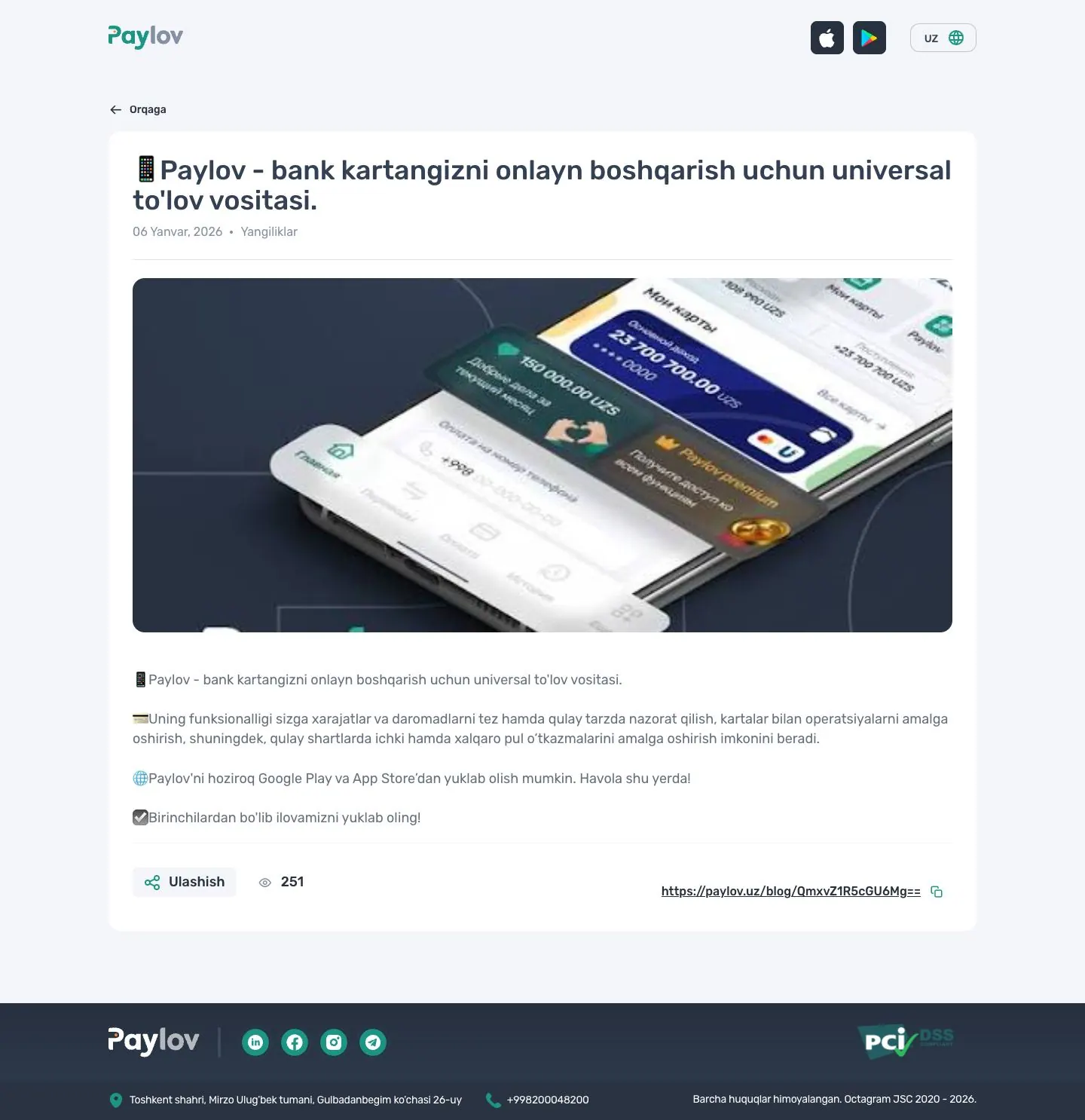 Paylov — Article