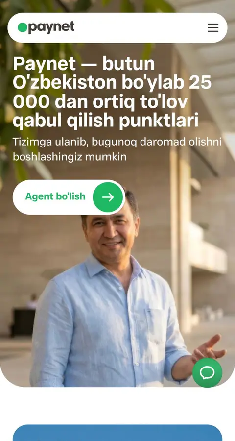 paynet.uz — Landing sahifa