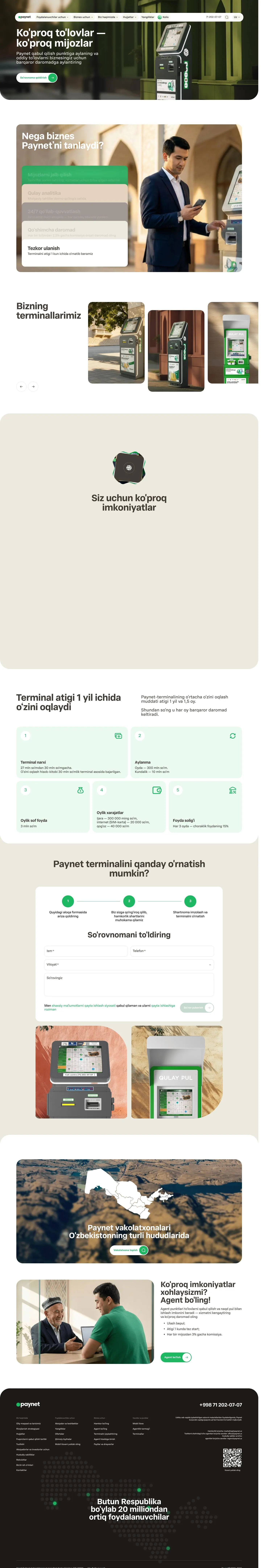 paynet.uz — Landing sahifa
