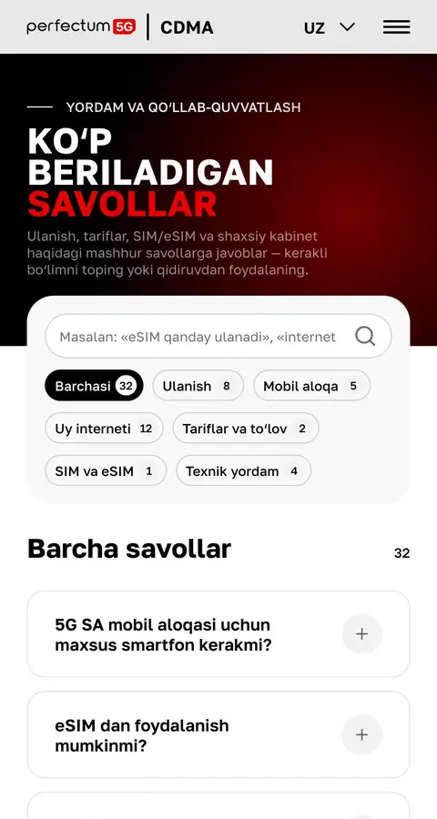 Yordam va FAQ