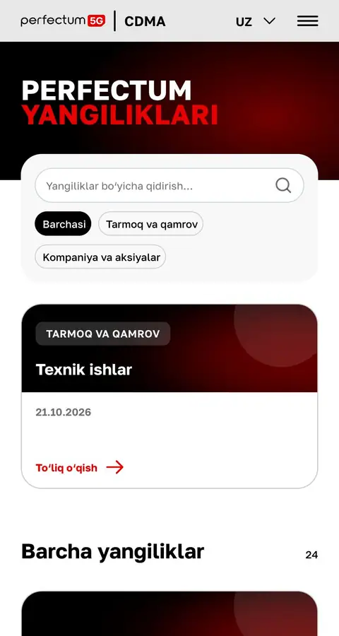 Yangiliklar va blog