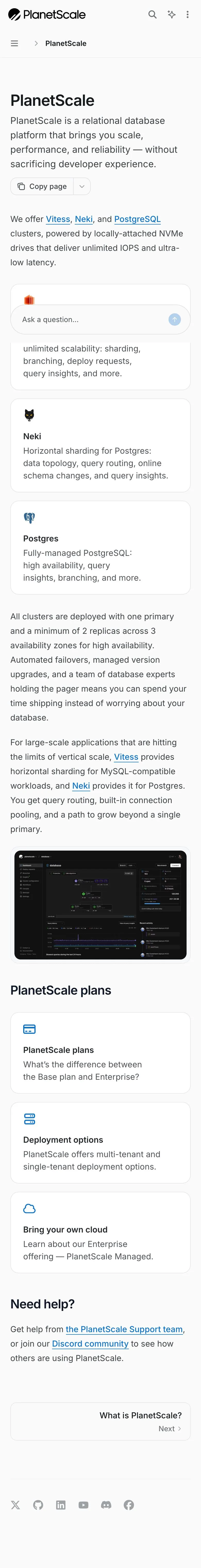 planetscale.com — Pricing