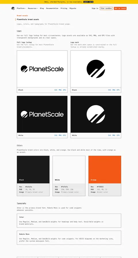 planetscale.com — Narxlar