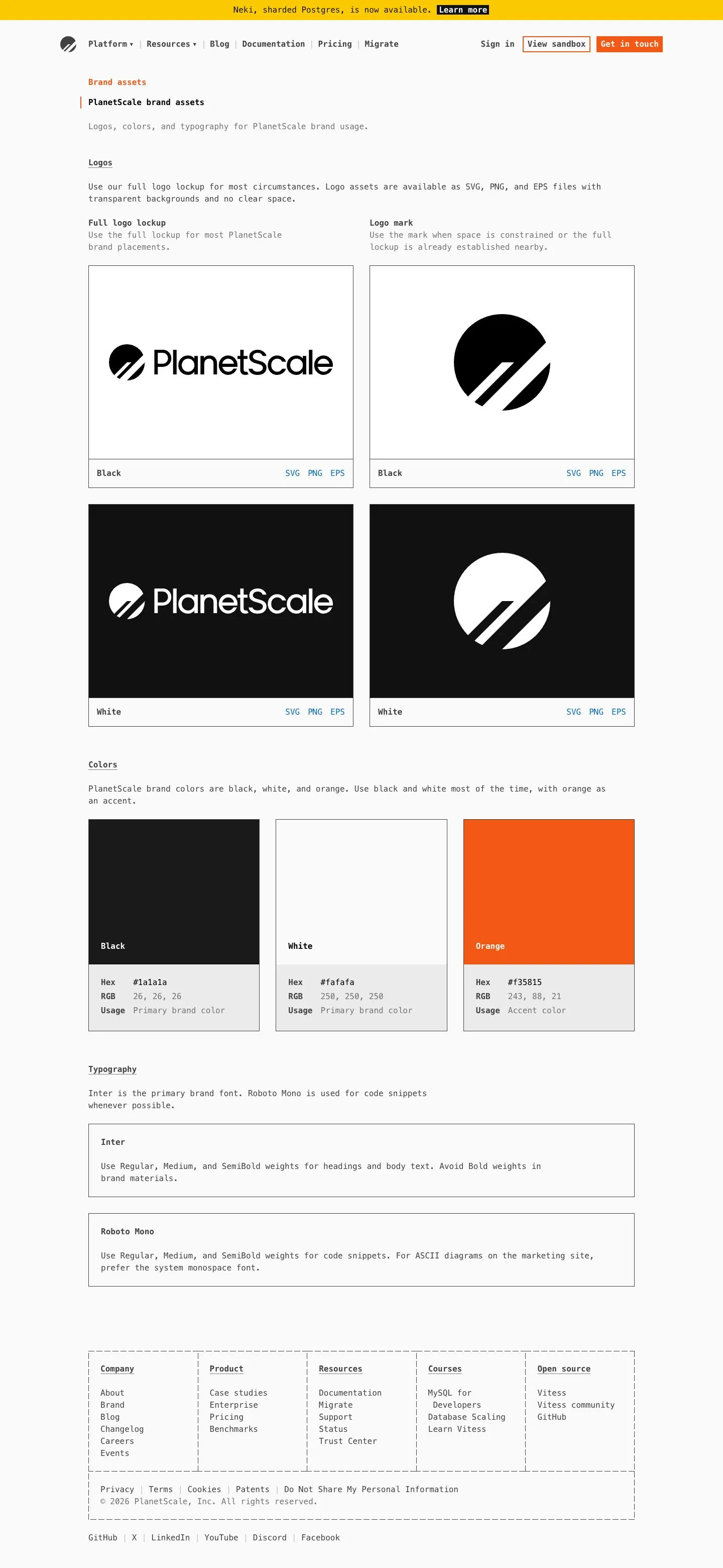 planetscale.com — Narxlar