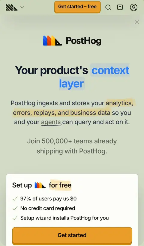 posthog.com — Bosh sahifa