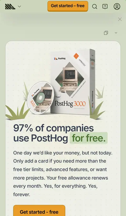 posthog.com — Narxlar