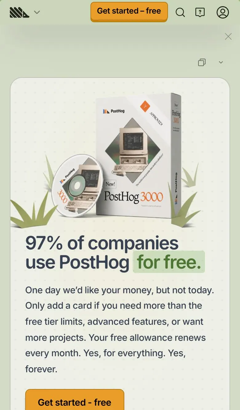 posthog.com — Narxlar