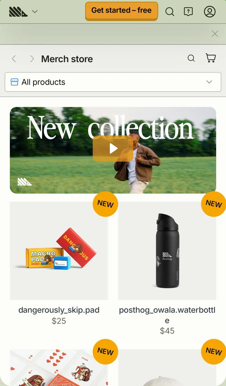 PostHog — Katalog