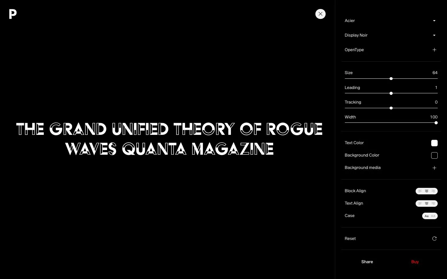 Production Type — Product
