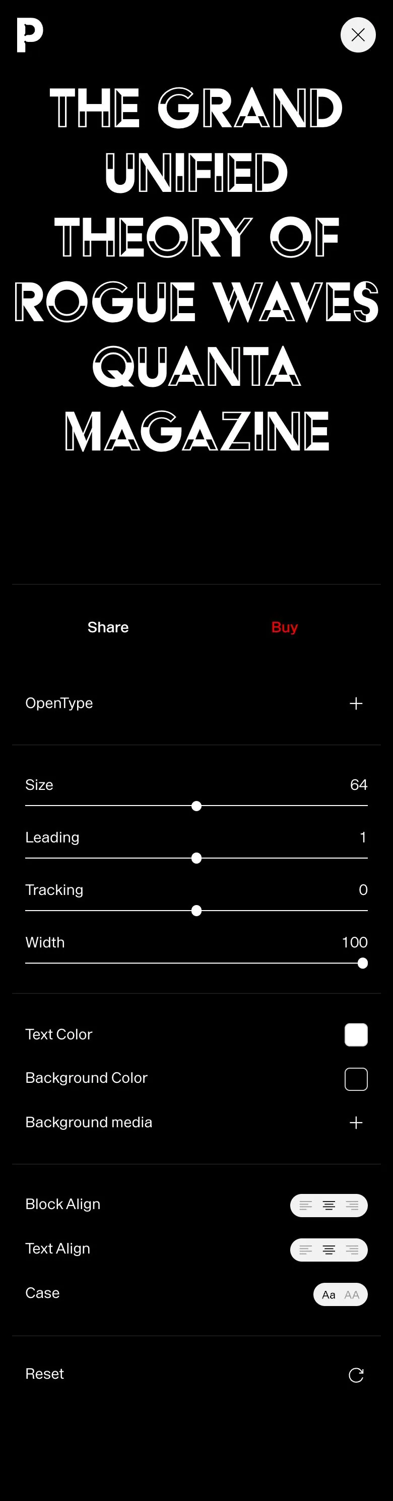 Production Type — Product