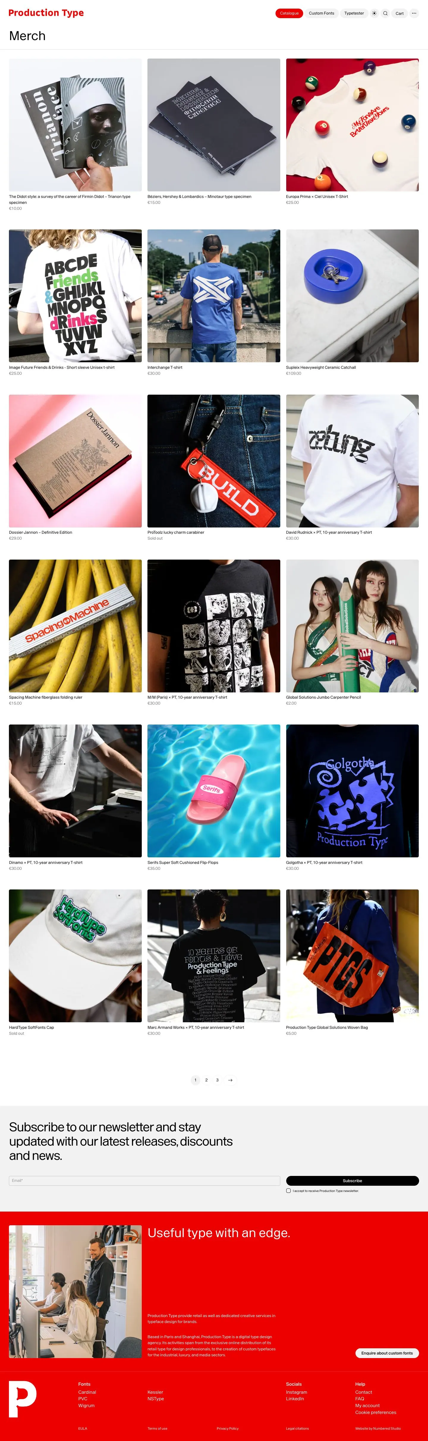 Production Type — Catalog