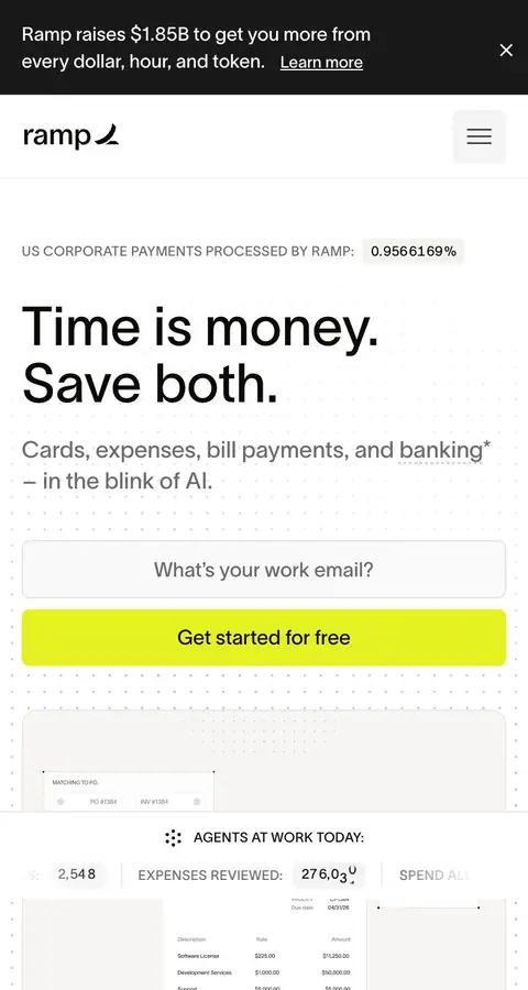 Landing page