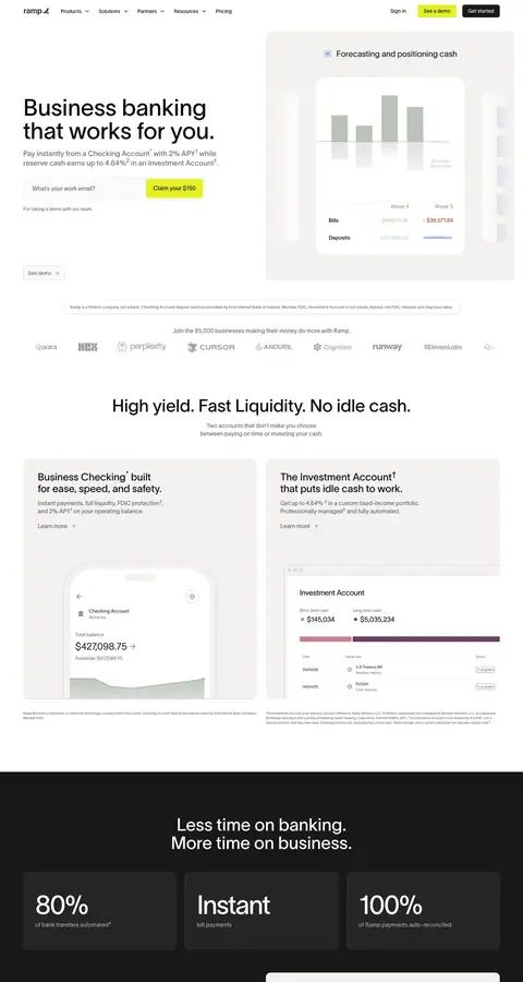 Ramp — Landing page