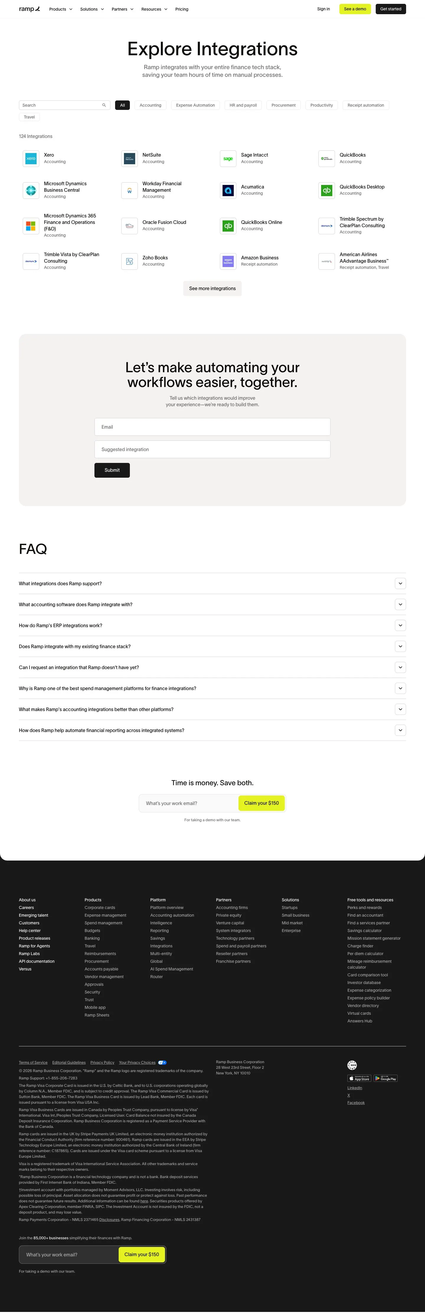 Ramp — Katalog