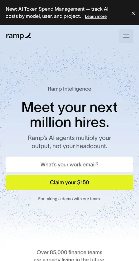 Landing page