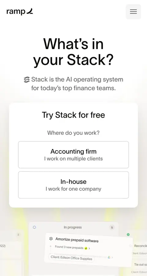 Landing page