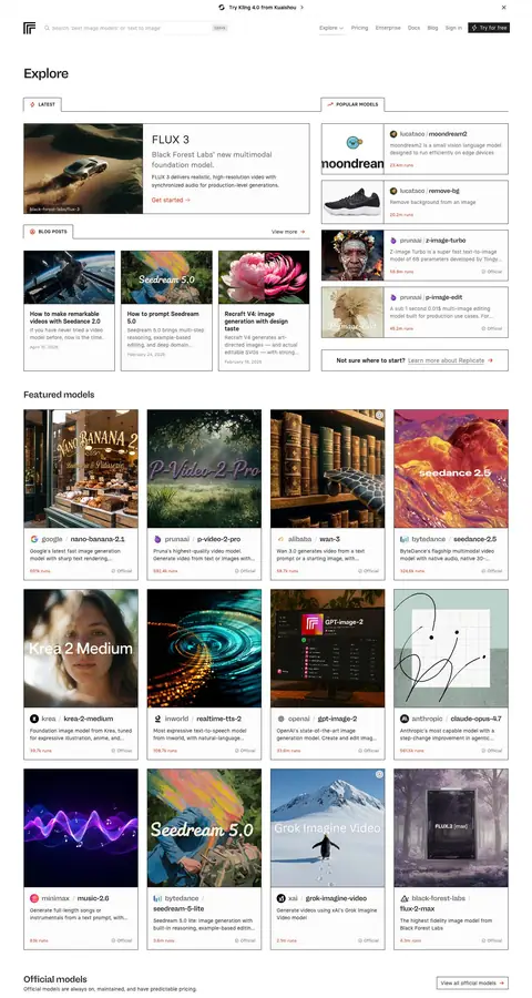 Replicate — Catalog