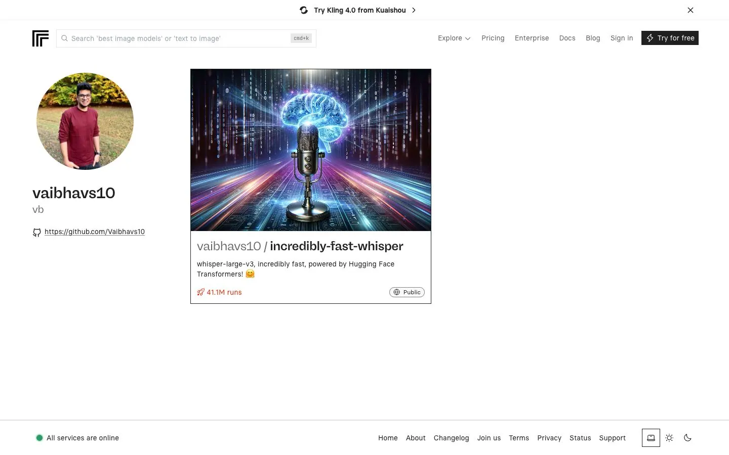 Replicate — Profil