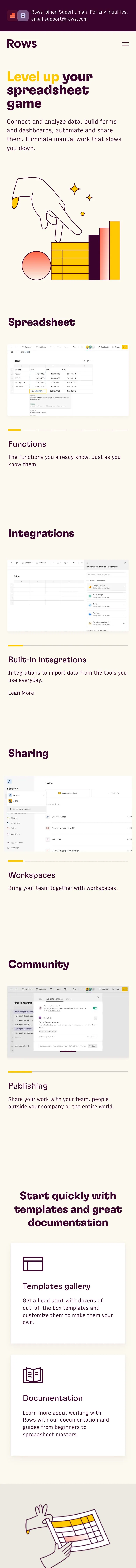 Rows — Boshqa