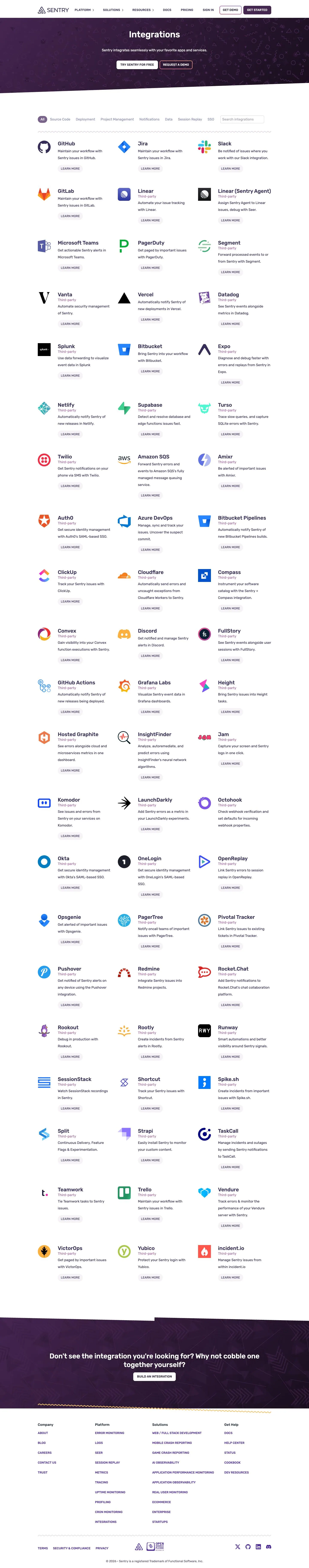 Sentry — Catalog