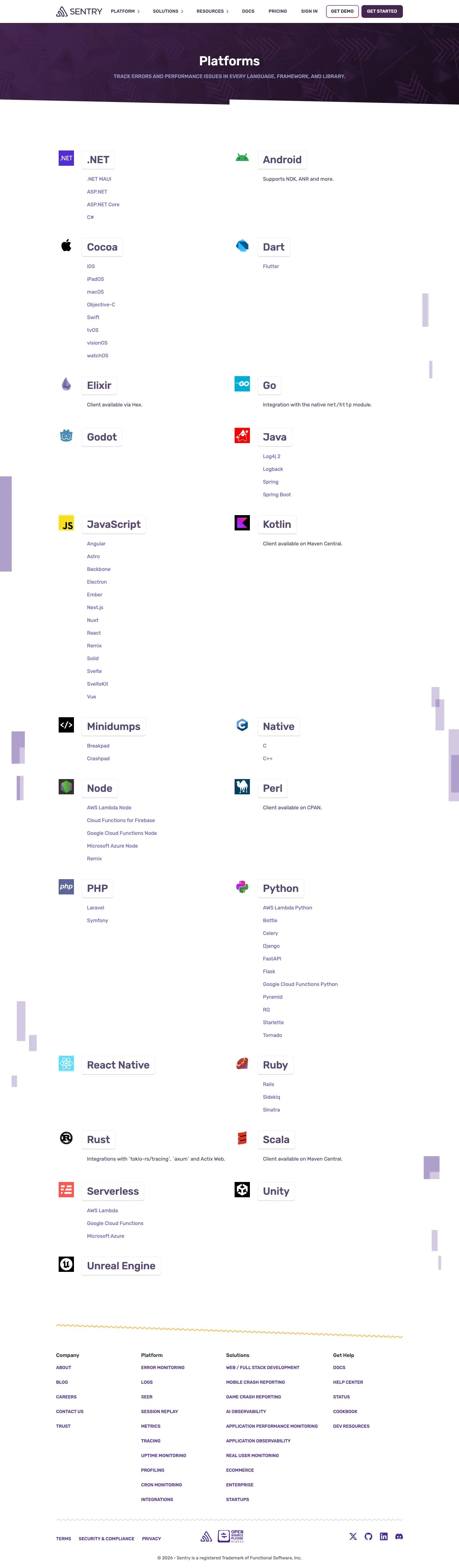 Sentry — Catalog