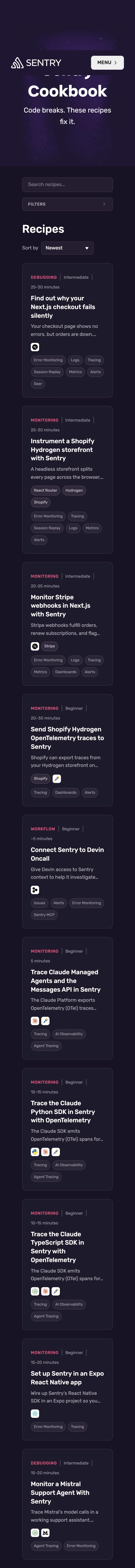 Sentry — Catalog