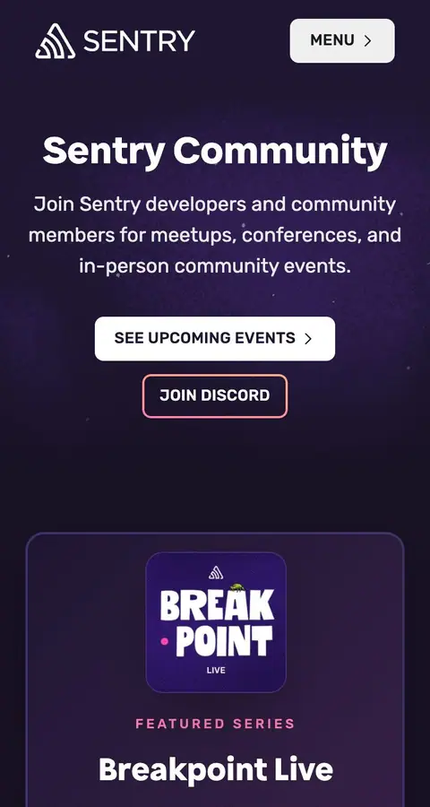 Landing page