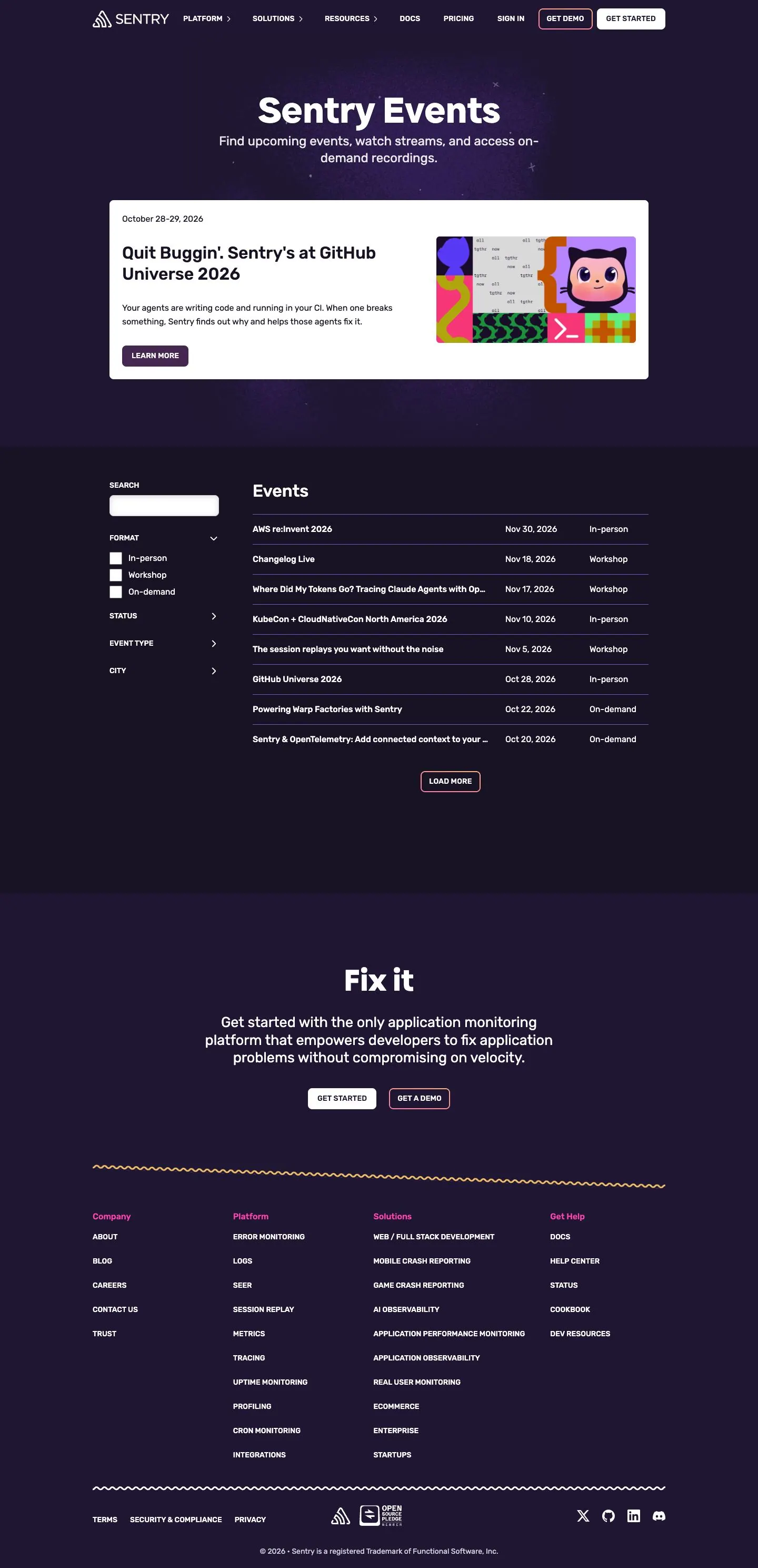 sentry.io — Boshqa