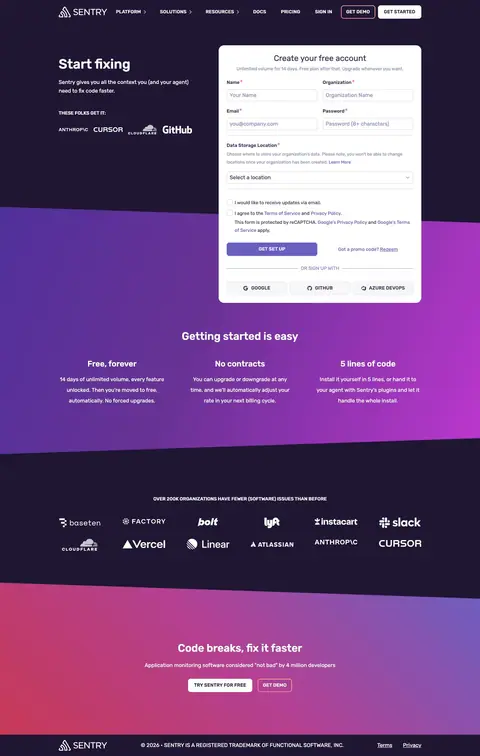 Sign up