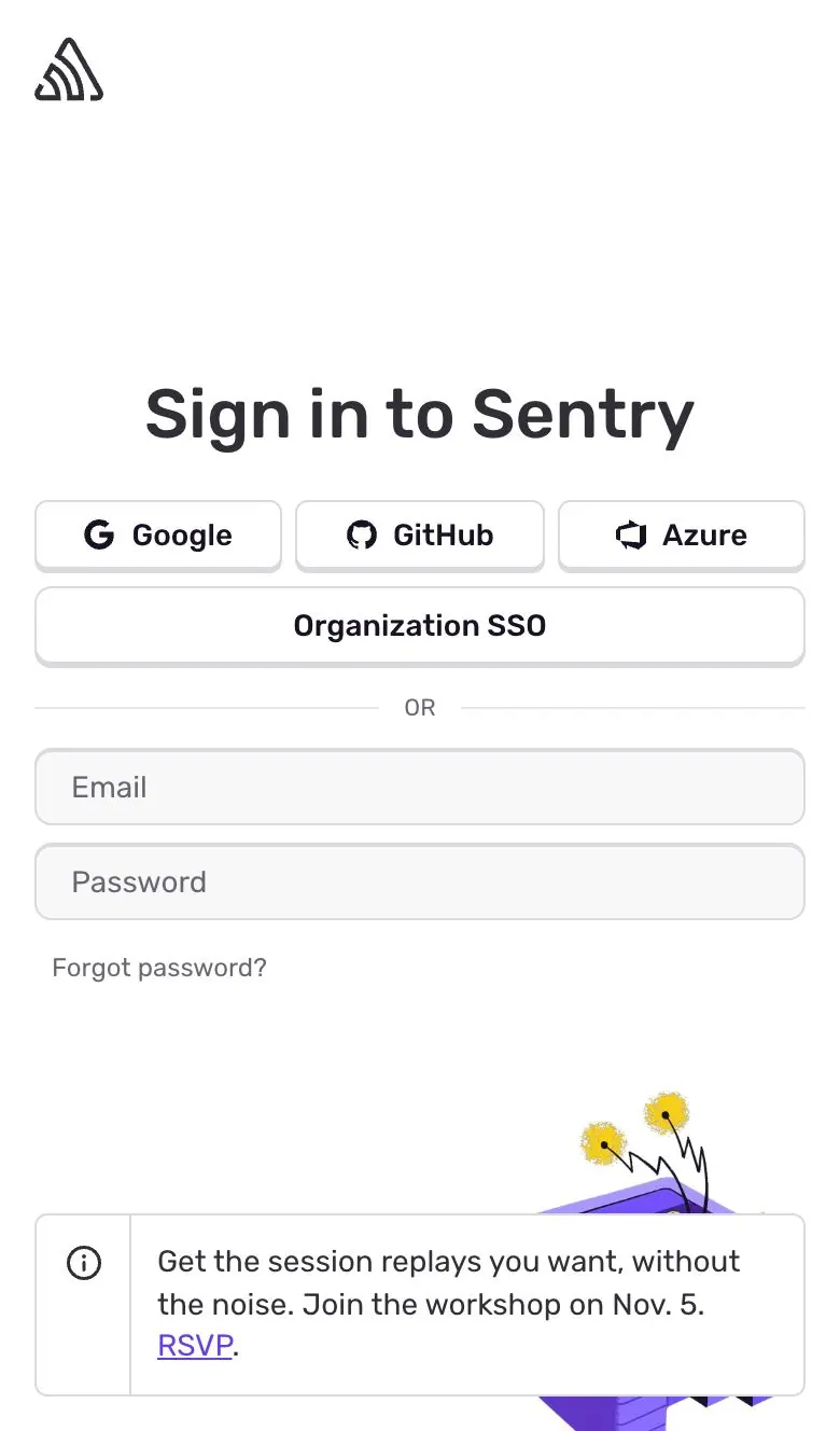Sentry — Login