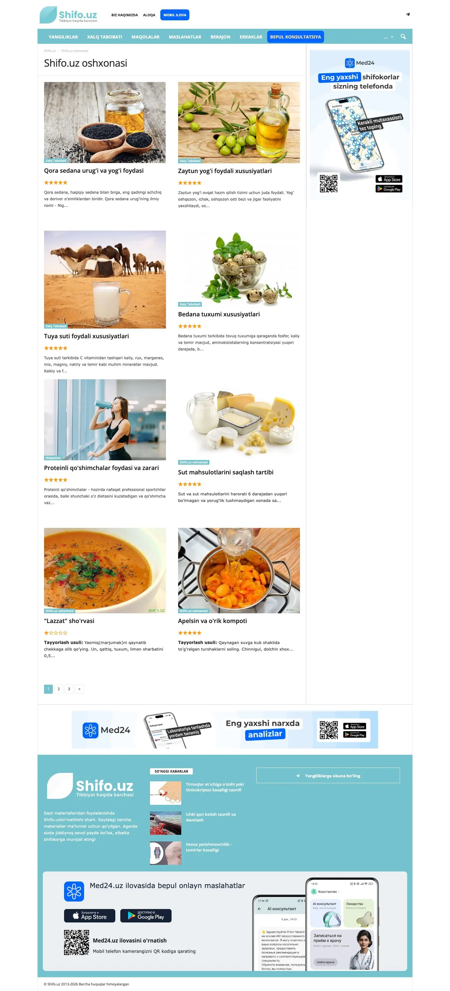 Shifo.uz — Katalog