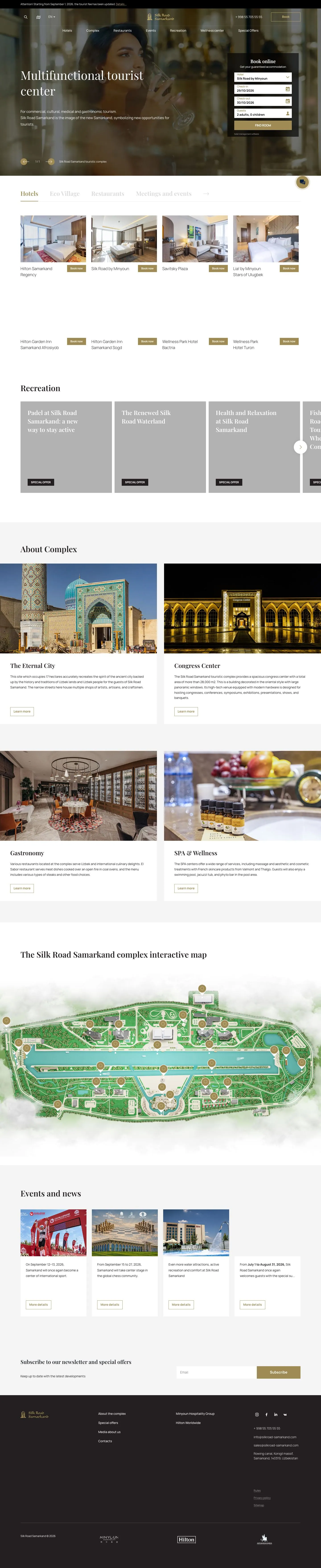 Silk Road Samarkand — Bosh sahifa