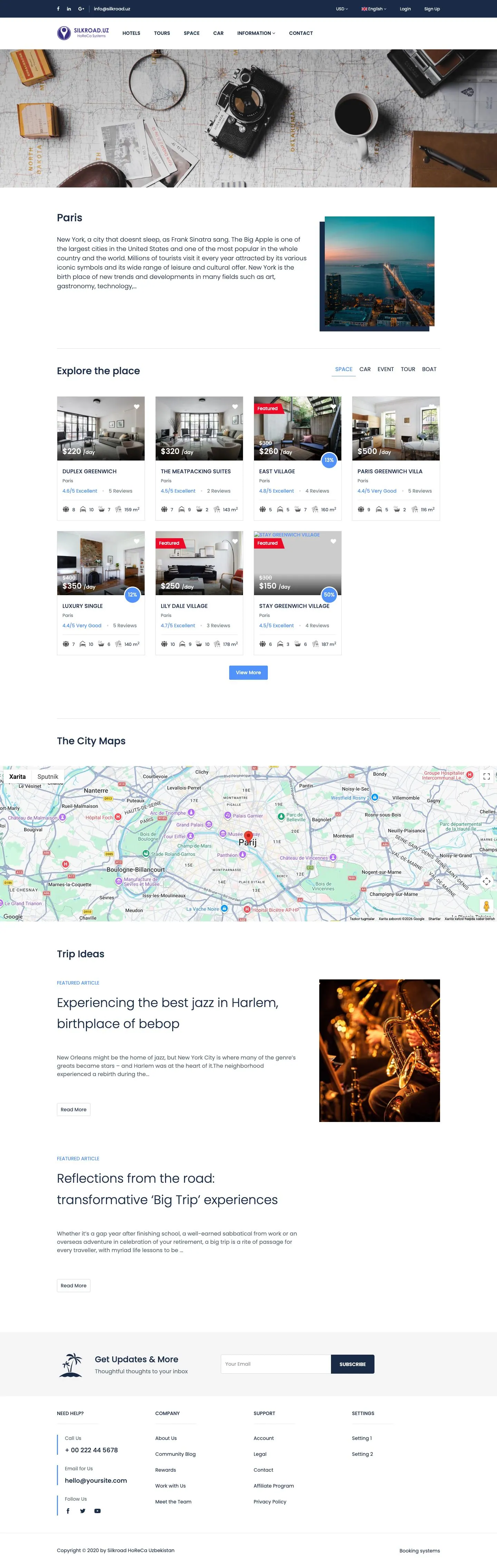 Silkroad — Locations