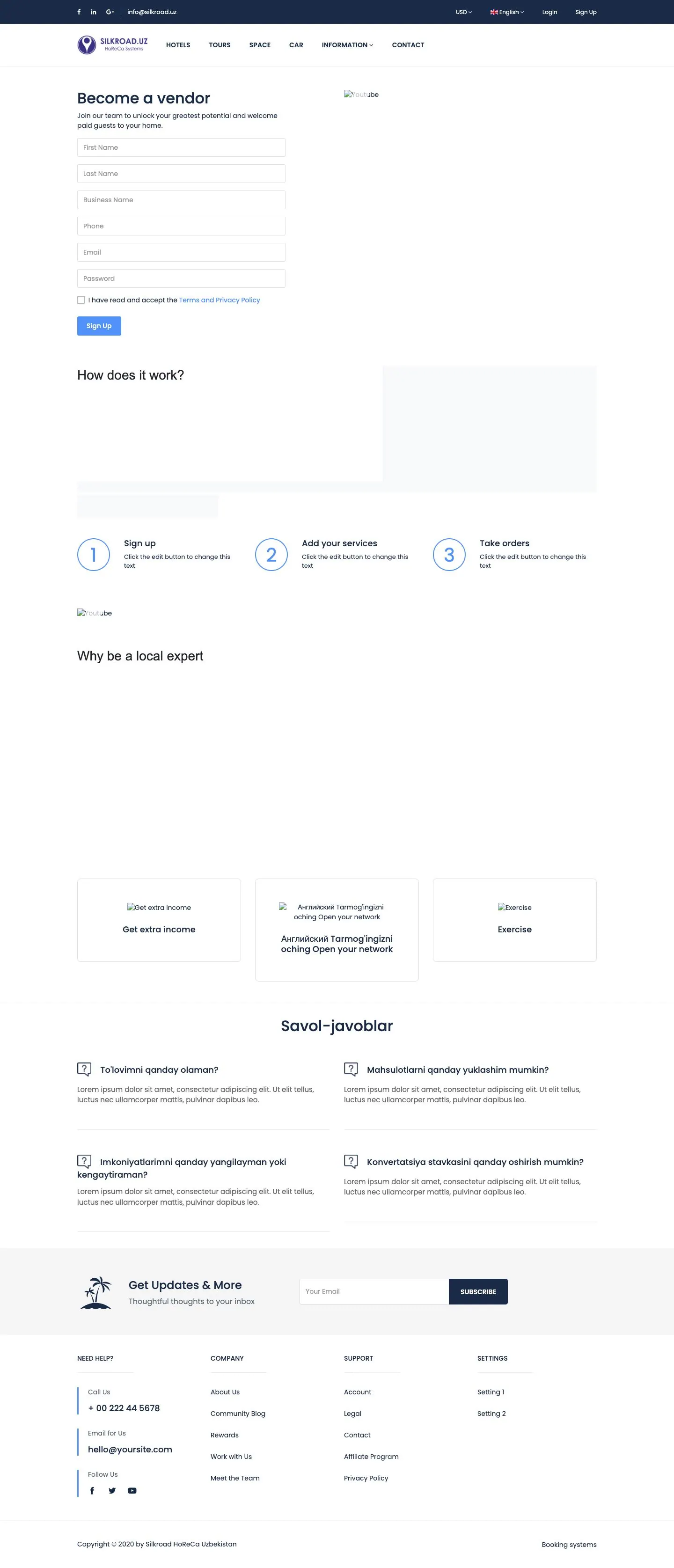 Silkroad — Sign up