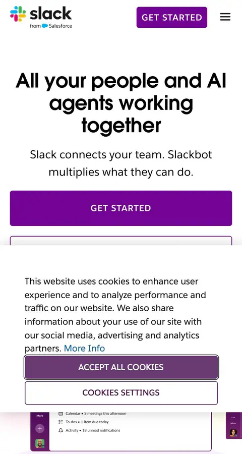 Slack — Bosh sahifa