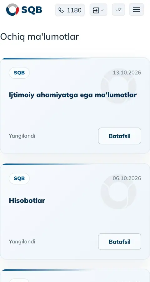 SQB — Boshqa