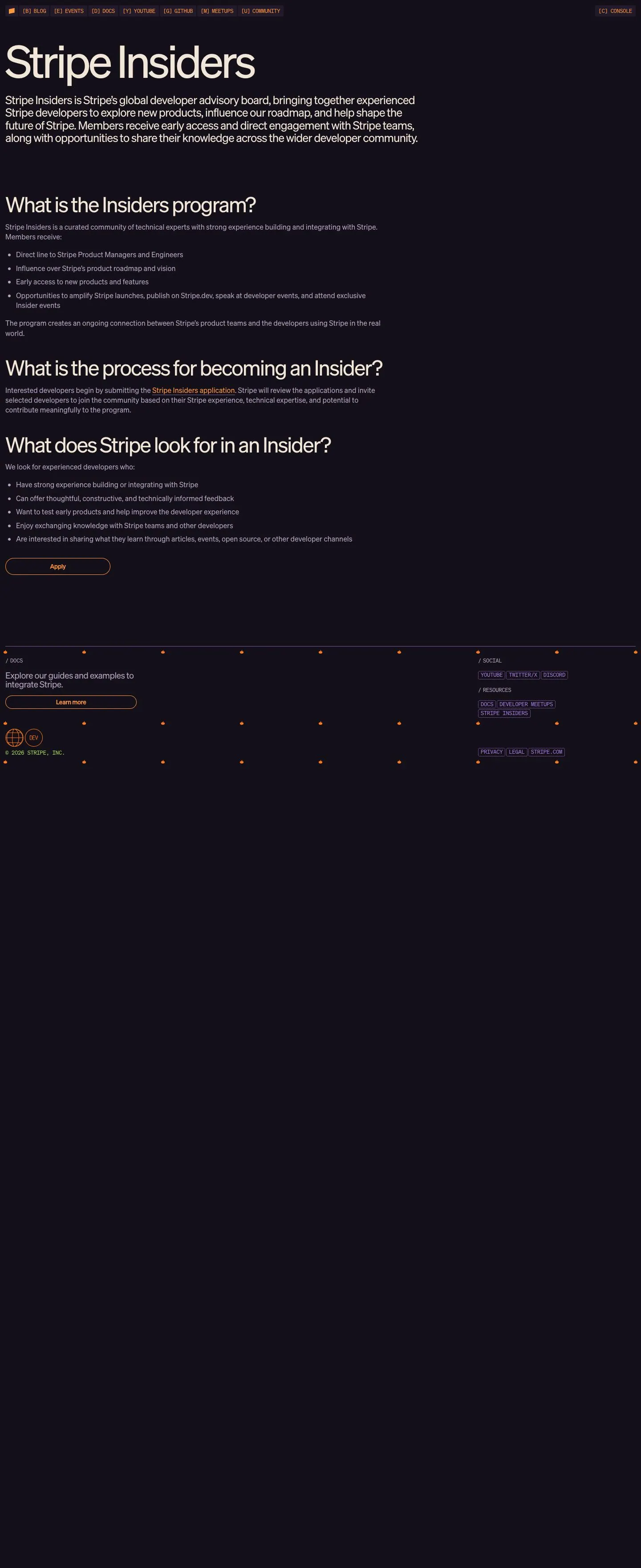 stripe.dev — Boshqa