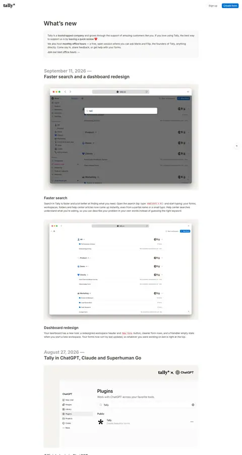 Tally — Product