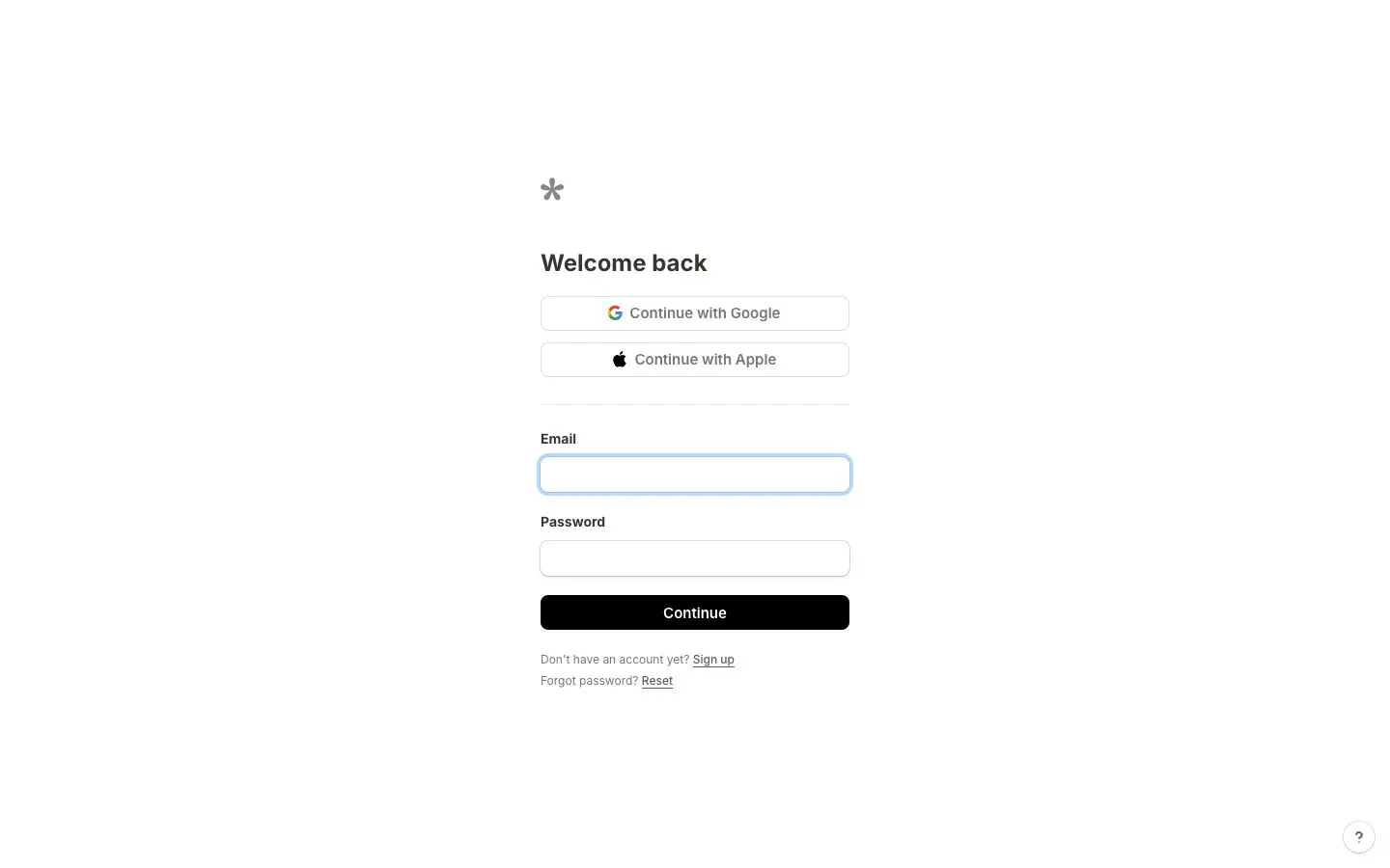 Tally — Login
