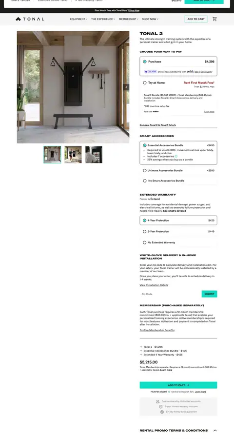 tonal.com — Mahsulot