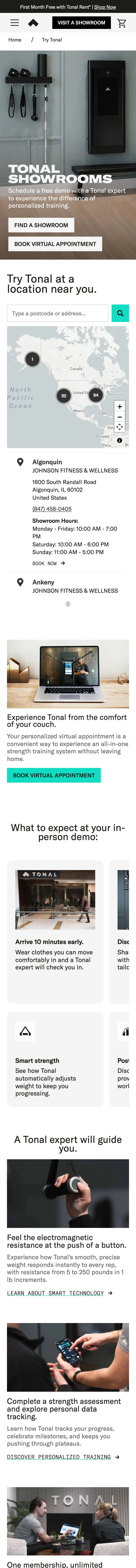 tonal.com — Locations