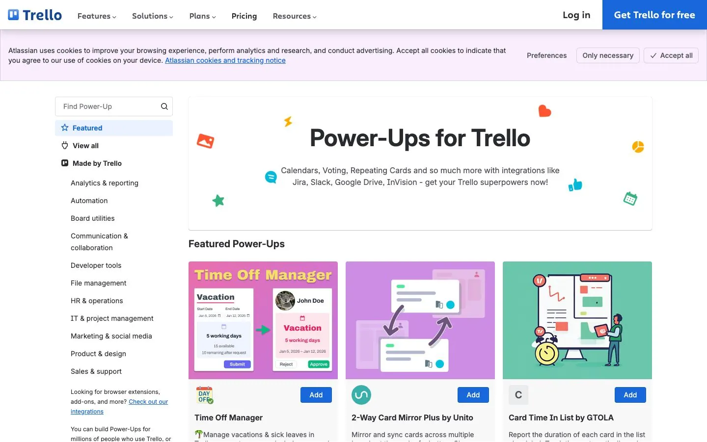 Trello — Boshqa