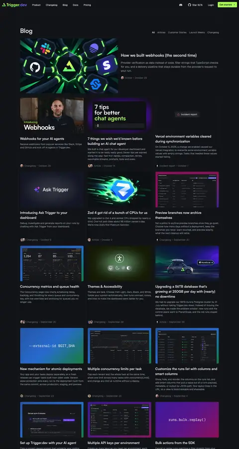 trigger.dev — Yangiliklar va blog