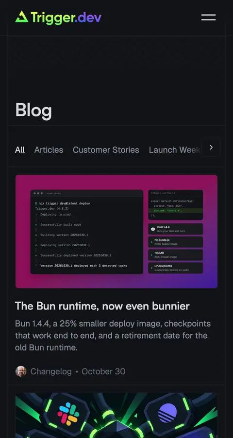 trigger.dev — News & blog