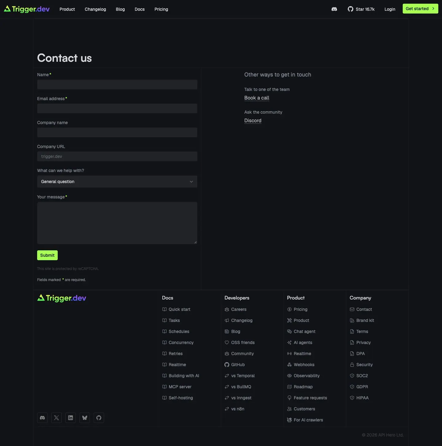 trigger.dev — Aloqa