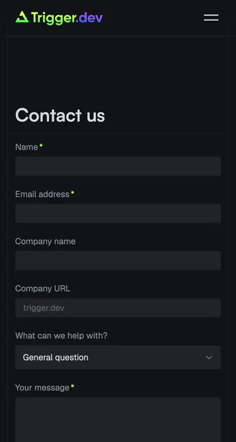 trigger.dev — Contact