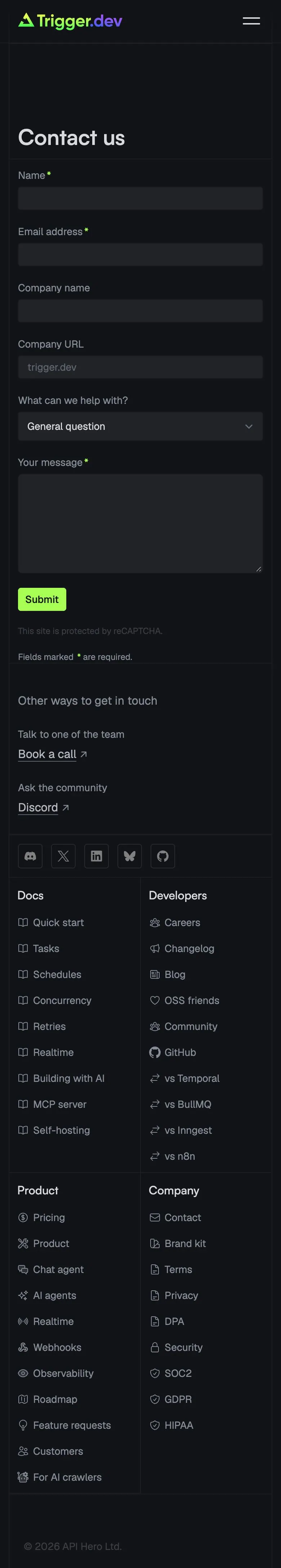 trigger.dev — Aloqa