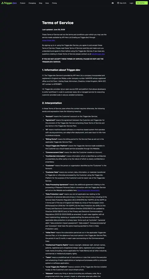 trigger.dev — Huquqiy
