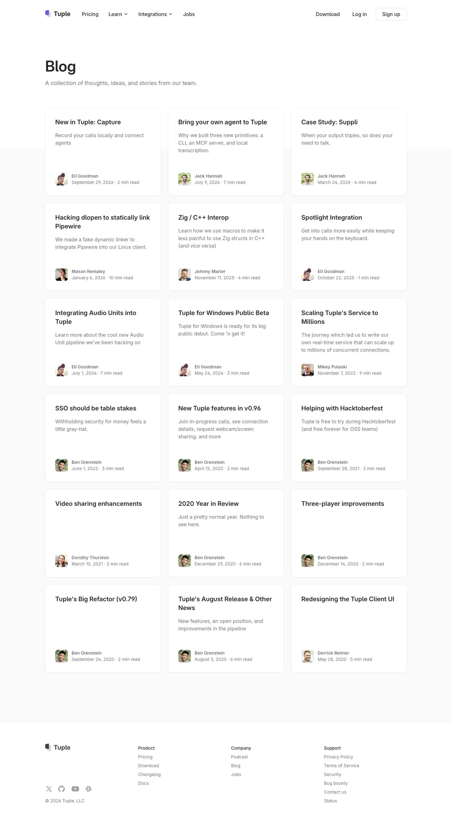 Tuple — Yangiliklar va blog