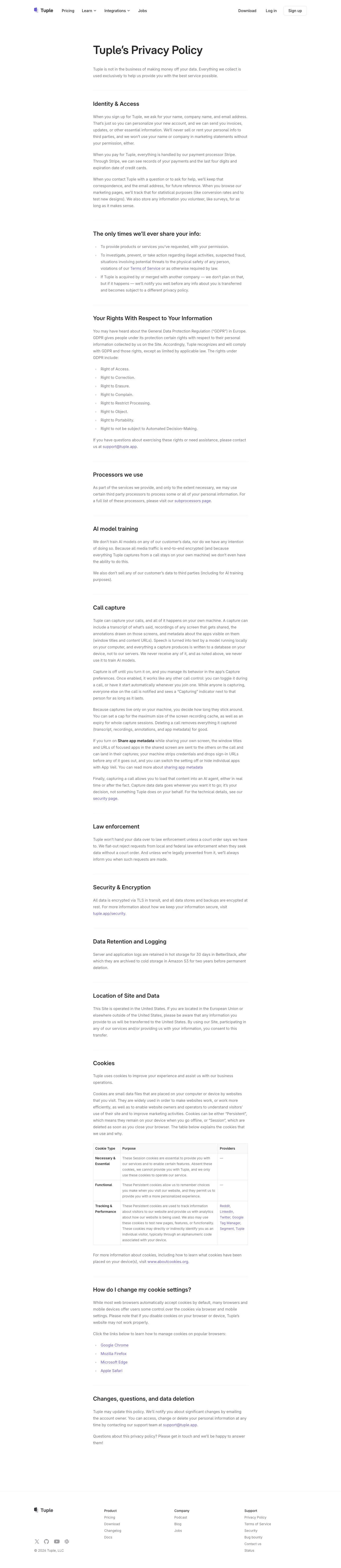 Tuple — Huquqiy